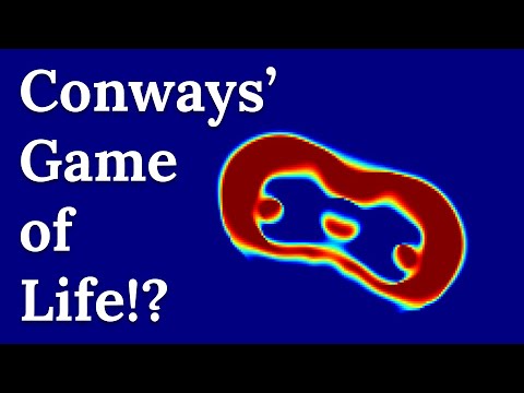 Aerogeminium volitans (Lenia, an upgrade to Conway's Game of Life)