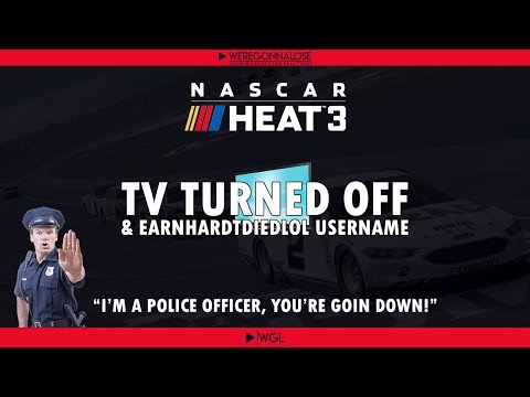 Nascar Heat 3 - Funny Trolling With Nascar Crashes "My TV Turned Off"