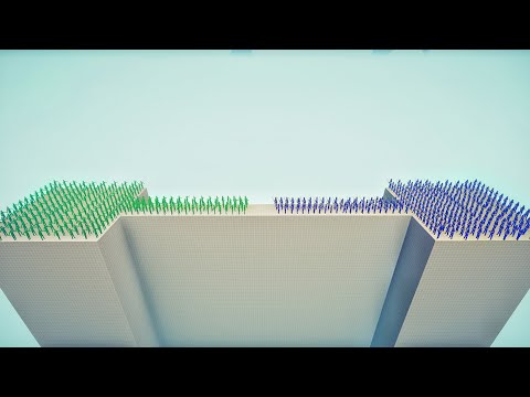 100x ZOMBIE vs  100x MELEE UNIT - Totally Accurate Battle Simulator TABS