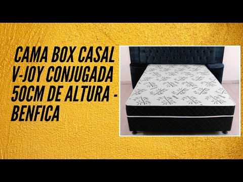 Cama Box Casal V Joy Conjugada 50cm de Altura