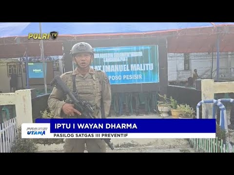 SATGAS MADAGO RAYA PERKETAT PENGAMANAN PERAYAAN IBADAH NATAL DI POSO