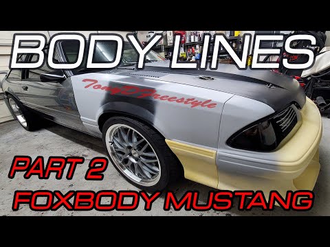 Foxbody Mustang Final Front End Fit Up; Hood, Fenders, Front Bumper and More...