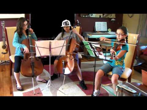 JOUST  ---  Trio of violin and 2 cellos - Dominique, Kira and Grace