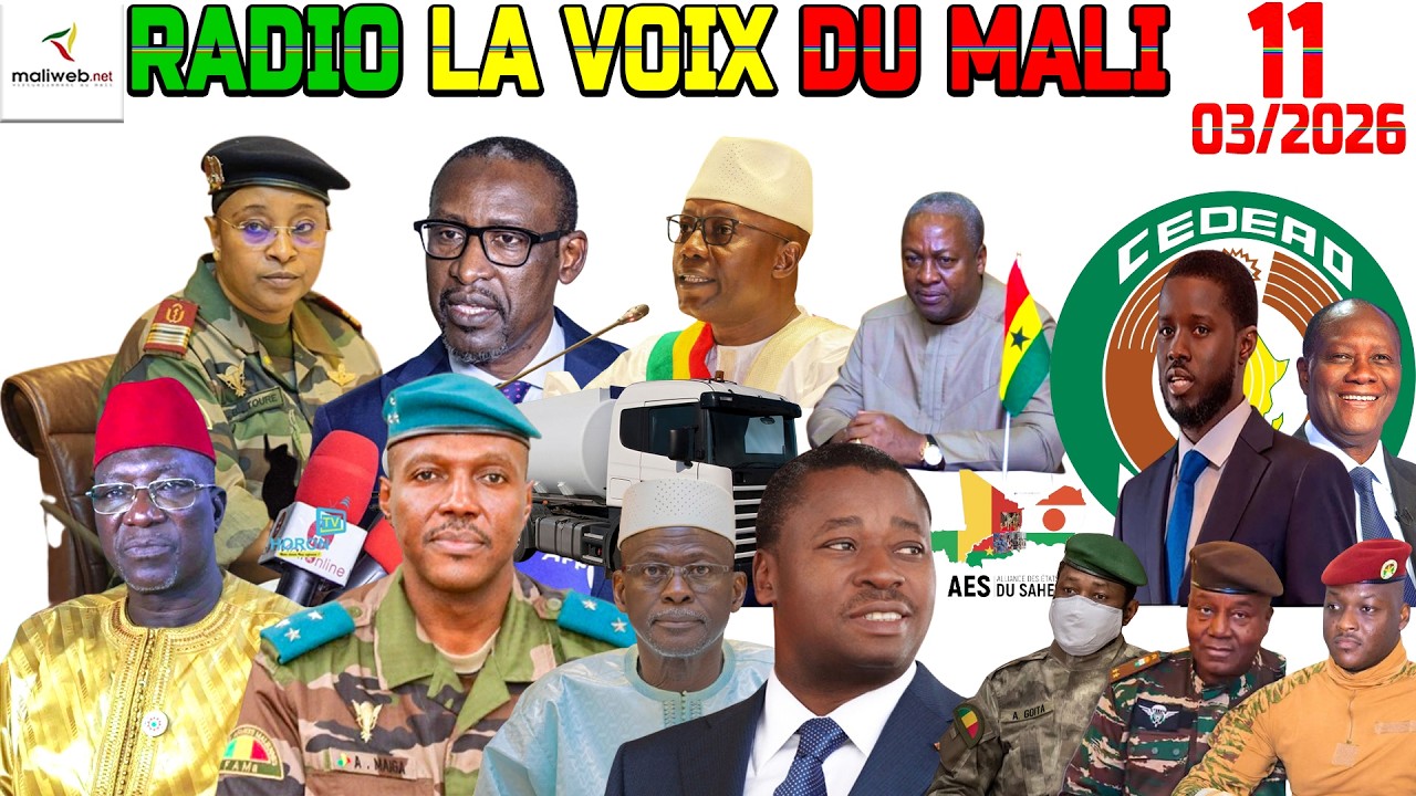 La Revue de Presse de la RADIO LA VOIX DU MALI du 11 Mars 2026