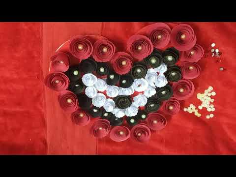 Beautiful Paper Flower Wall Hanging | Easy Wall Decoration Ideas | Paper craft | Shabeena Creations