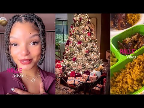 Halle Bailey Cooks on Christmas Eve 🎄😋