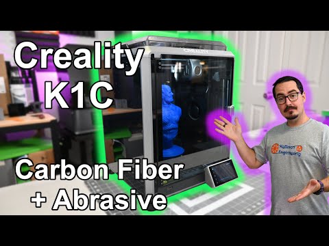 Printing Carbon Fiber Nylon Made Easy - Creality K1C Core-XY Printer Review