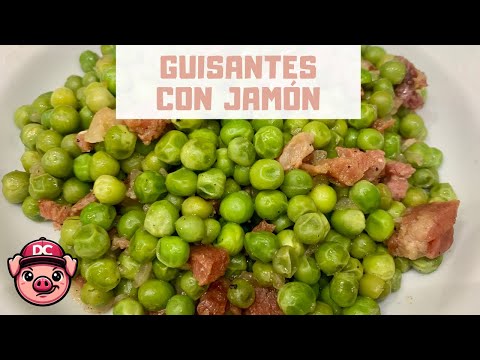 Guisantes con Jamón en 3 Pasos 🫛 ¡Receta con Guisantes Congelados!