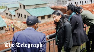 Suella Braverman visits Rwanda houses built for migrants deported from the UK