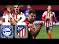 Alaves vs Atlético de Madrid (1-2) Resumen y Goles gol de Suárez