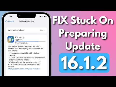 How to Fix iOS 16.1.2  Stuck On Preparing Update on iPhone