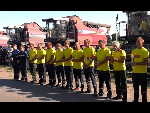 В Добрушском районе чествовали лидеров уборочной кампании видео