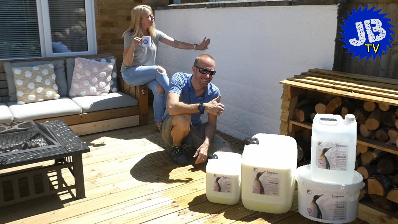 Watch video Emperor Paint - How to paint an outside wall with Emperor Masonry Paint Now Emperor Paint - How to paint an outside wall with Emperor Masonry Paint