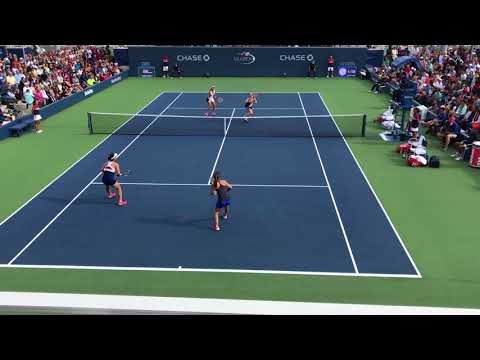 US Open 2017 3rd Round Women's Doubles Points: Hingis/Chan vs Mladenovic/Pavlyuchenkova
