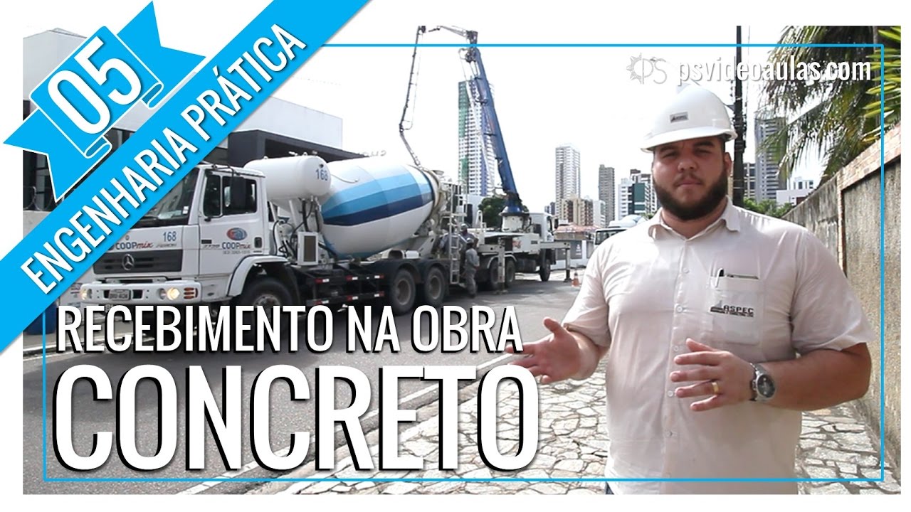 ENGENHARIA PRÁTICA 05 - Recebimento do Concreto na Obra - Slump, Moldagem e Ruptura Corpos de Prova