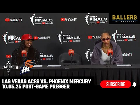 A'ja Wilson & Jackie Young: Las Vegas Aces Postgame Presser | vs. Phoenix Mercury | 10.05.25