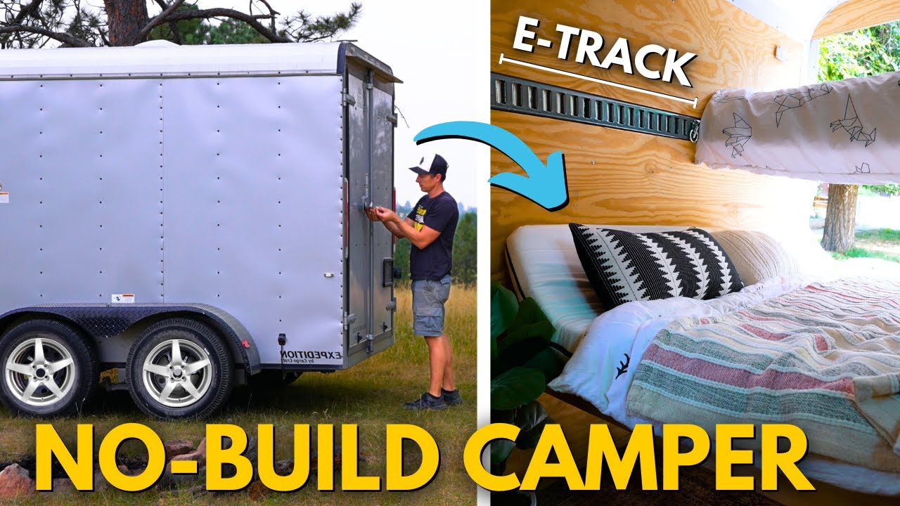 Convert ANY Cargo Trailer into a CAMPER in 1 DAY (start-to-finish)