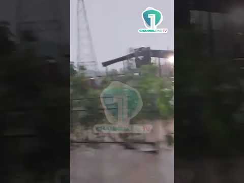 WATCH: Alajo Gutter Overflows After Heavy Rains