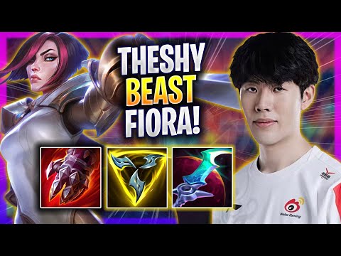 THESHY IS A BEAST WITH FIORA! - TheShy Plays Fiora TOP vs Camille! | Season 2024