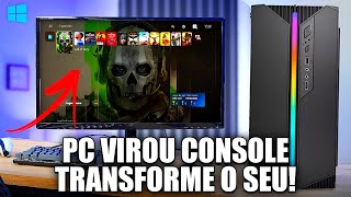 Como Transformar seu PC em um console (PS5, PS4, Xbox Etc) com esse Sistema - Tutorial passo a passo