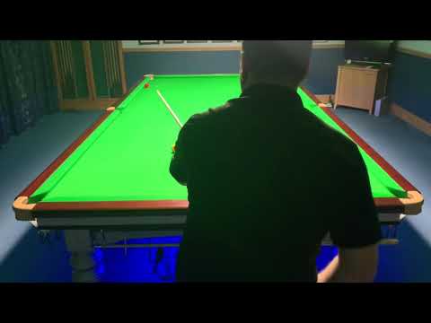 Long range cushion first cannon played by Rob Hall in English Billiards