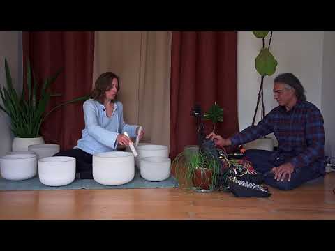 5-minute Sacral Chakra Meditation | Modular Synth Crystal Bowl