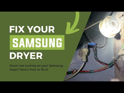 Samsung Dryer Repair Drum Not Turning Drum Belt Replacement 6602 001655