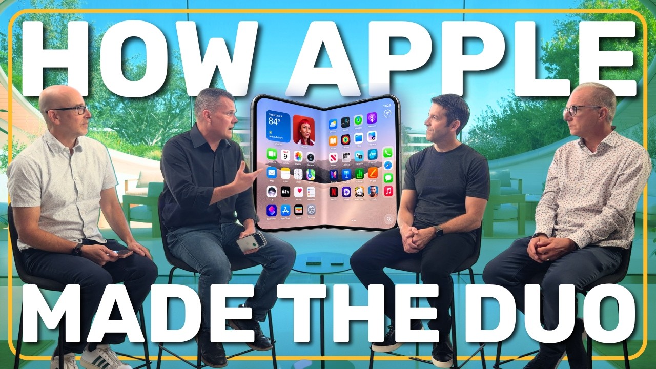 Why Apple *Really* Waited 10 Years to Make a Foldable Phone | Interview with John Ternus & Joz - YouTube