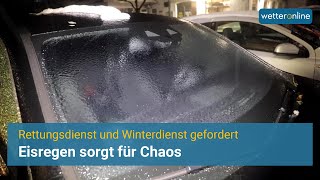 Eisregen sorgt für Chaos - Heftiges Blitzeis in Oberbayern