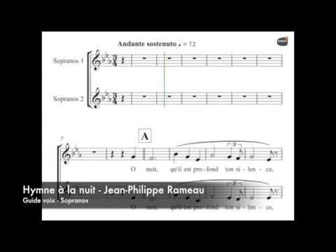 Rameau, Jean Philippe - Hymne à la nuit - Guide voix - Sopranos