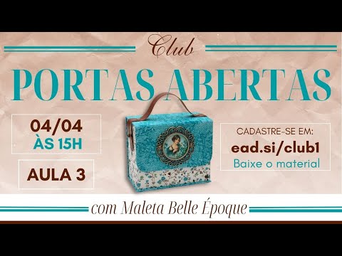 Curso de Cartonagem Club Portas Abertas [Aula 3] | Heloisa Gimenes - Sem Igual Artesanato
