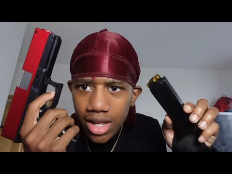 UNBOXING RUBBER BULLET GLOCK PISTOL!