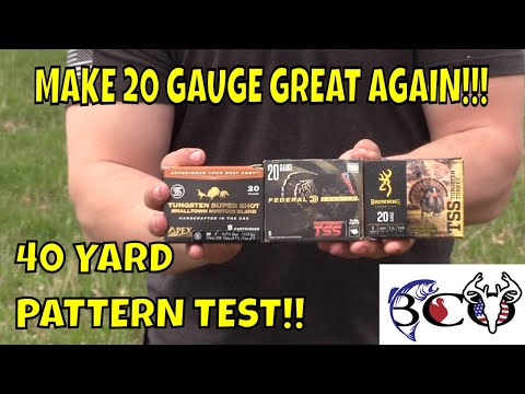 Federal TSS vs Apex vs Browning 20 gauge 7 \u0026 9 shot blends | turkey hunting 2021 |