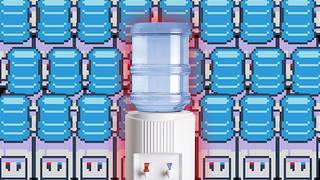 Deltarune, but every enemy is Water Cooler