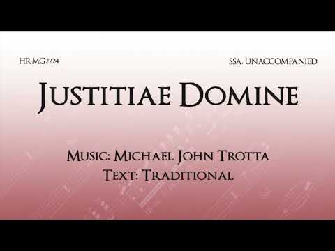 Justitiae-Domine - Michael John Trotta