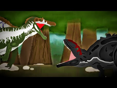 spinosaurus vs carcharodontosaurus stick nodes pro dinosaurs battles season 2 EP 4