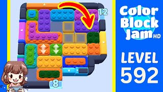 Solution du Niveau 592 de Color Block Jam