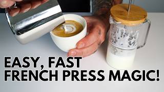 How to Froth Milk with a French Press | Easy Milk Frothing Technique for Lattes & Coffee