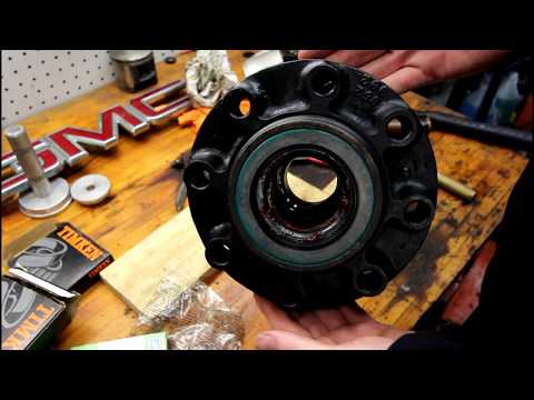 How to install 14 bolt hub bearings
