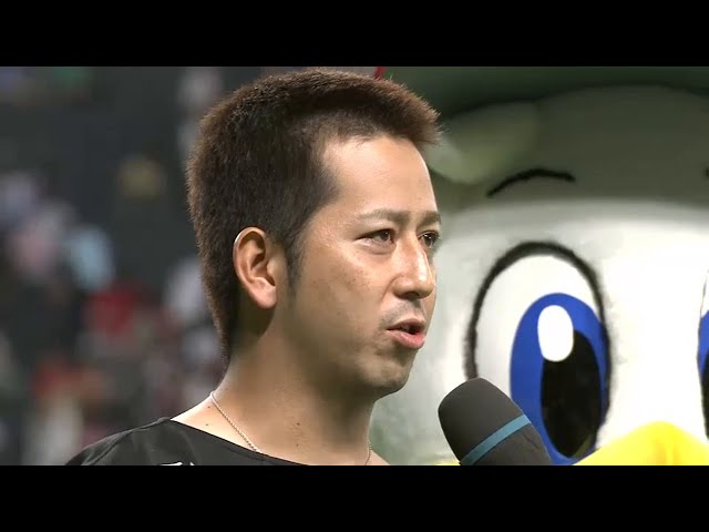 マリーンズ・大嶺祐投手ヒーローインタビュー 2015/8/2 F-M