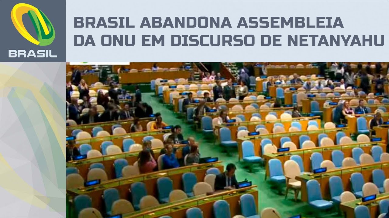 Delegações do Brasil e Irã deixam Assembleia da ONU durante discurso de Netanyahu