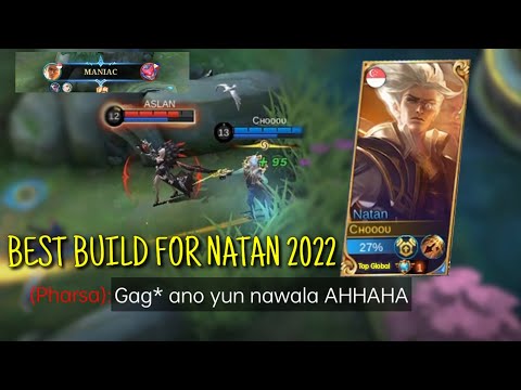 NEW META BUILD FOR NATAN AND EMBLEM 2022 | NATAN TOP 1 GLOBAL GAMEPLAY | MLBB