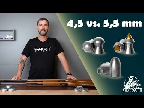 Kaliber 4,5 mm vs. 5,5 mm - Welches ist besser bei 7,5 Joule?