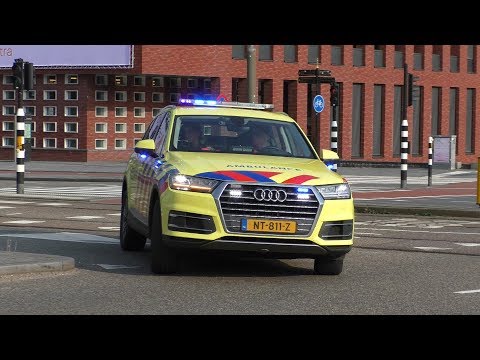 Mobiel Medisch Team 13-901 met Spoed onderweg naar een inzet in Amsterdam en Schagen