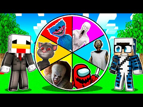 LA RUOTA DELLA FORTUNA DEI SUPER CATTIVI SU MINECRAFT