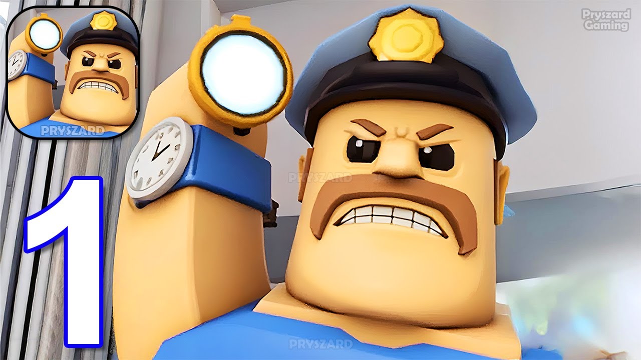 Obby Prison Escape From Barry - Gameplay Walkthrough Part 1 Full Game Obby (iOS, Android)