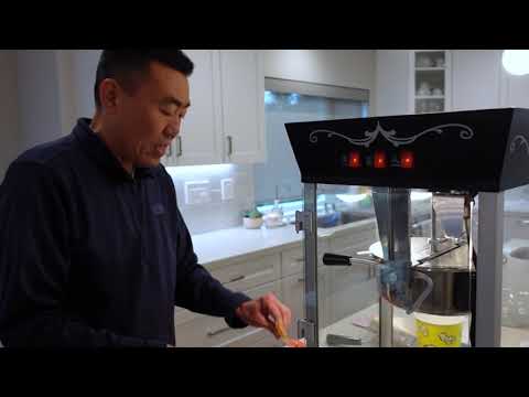 How to use Great Northern Popcorn Machine and 8oz Popcorn Kit (real-time end-to-end process)