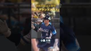 【球団20年ぶり快挙】小島大河『新人グランドスラム』