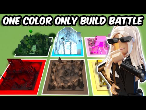 1 COLOR ONLY BUILD BATTLE in BLOXBURG
