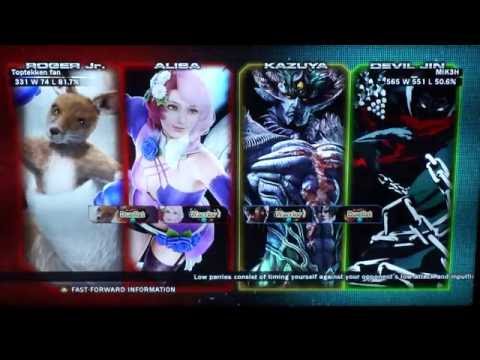 Tekken Tag turnament 2 Online promotion warrior  (roger,alisa) vs (Kazuya,Devil Jin)